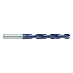 P Dia. x 10 mm Shank × 87 mm Flute Length × 131 mm OAL, 7xD, 140°, 7xD Flute, Coolant Thru, Round Solid Carbide Drill