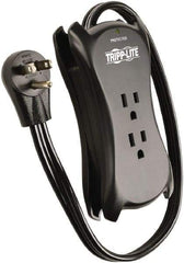 Tripp-Lite - 3 Outlets, 120 VAC15 Amps, 1.5' Cord, Power Outlet Strip - Floor, Keyhole Mount, 5-15 NEMA Configuration, 1.4" Strip - Exact Industrial Supply