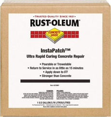 Rust-Oleum - 1 Gal Bottle Concrete Repair/Resurfacing - Gray, 230 Sq Ft Coverage, Polyethylene - Exact Industrial Supply