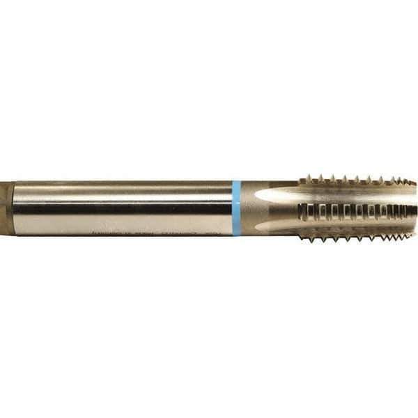Emuge - Bright Finish, Cobalt, Interrupted Thread Pipe Tap - 4-1/2 Inch Overall Length, 1-3/4 Inch Thread Length, 1.40 Inch Square Size, Series KEG - Exact Industrial Supply