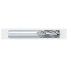 11mm Dia. x 70mm Overall Length 4-Flute Square End Solid Carbide SE End Mill-Round Shank-Center Cutting-TiALN - Exact Industrial Supply