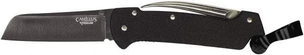 Clauss - 2-3/4" Blade, Drop Point Folding Knife - G-10, 1 Blade, 1 Edge - Exact Industrial Supply