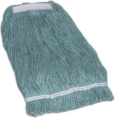Ability One - 1-1/4" Large Blended Fiber Loop End Mop Head - 4 Ply, Side Loading Connection - Exact Industrial Supply