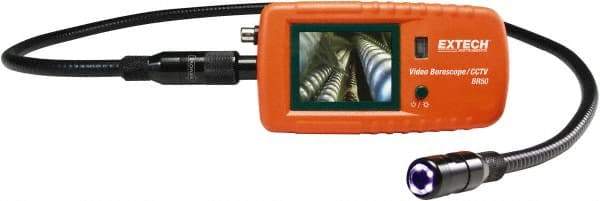 Extech - Video Borescope - 17 mm Probe Diameter, 2.4 Inch LCD Display, 480 x 234 Resolution - Exact Industrial Supply