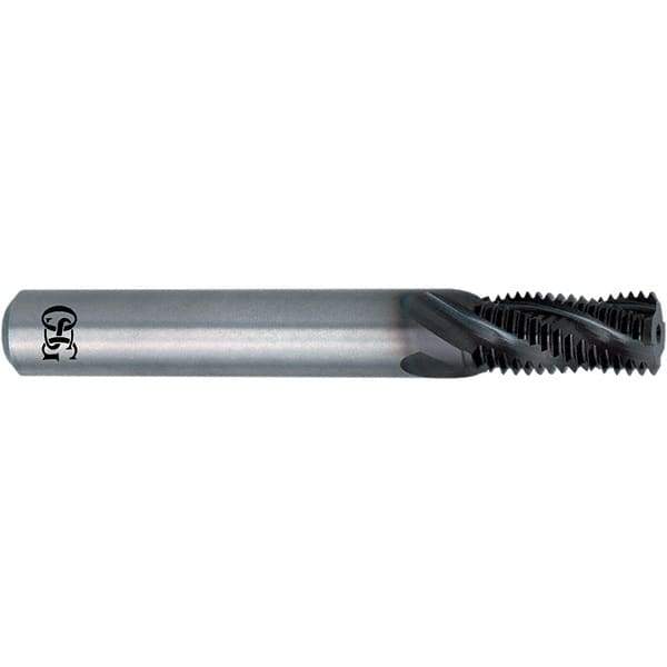 OSG - UNF, 0.096" Cutting Diam, 3 Flute, Solid Carbide Helical Flute Thread Mill - Internal Thread, 0.068" LOC, 1.661" OAL, 1/4" Shank Diam - Exact Industrial Supply