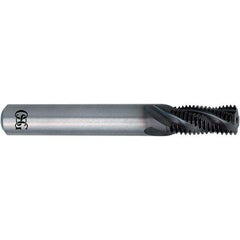 OSG - M3x0.50 Metric, 0.0984" Cutting Diam, 3 Flute, Solid Carbide Helical Flute Thread Mill - Internal Thread, 1.5mm LOC, 40mm OAL, 6mm Shank Diam - Exact Industrial Supply