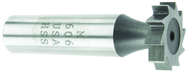 1/2" Dia. - 2-1/16" OAL - Straight Tooth - HSS - Woodruff Keyseat Cutter - Exact Industrial Supply