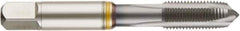 Guhring - 1-12 UNF, TiCN Finish, Cobalt Spiral Point Tap - Plug Chamfer, Right Hand Thread, 5.13" OAL, 1.102" Thread Length, 0.8" Shank Diam, 2B/3B Class of Fit, Series 4406 - Exact Industrial Supply