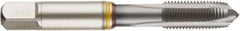 Guhring - 7/16-20 UNF, TiCN Finish, Cobalt Spiral Point Tap - Plug Chamfer, Right Hand Thread, 3.157" OAL, 0.866" Thread Length, 0.323" Shank Diam, 2B/3B Class of Fit, Series 4406 - Exact Industrial Supply