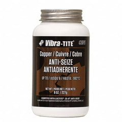 Vibra-Tite - 8 oz Jar, Copper Anti-Seize Lubricant, with Brush Cap - Exact Industrial Supply