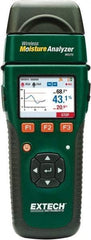 Extech - 32 to 122°F Operating Temp, Moisture Meter - LCD Display - Exact Industrial Supply