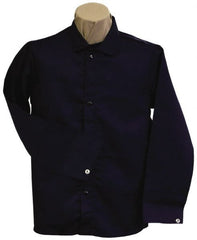 Jacket & Coat: Size Large, Cotton Navy, Snaps Closure, 42 to 44″ Chest, 1 Pocket