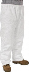 Dupont - Size L, Tyvek General Purpose Work Pants - 24-3/4 Inch Waist, 28 Inch Inseam, White - Exact Industrial Supply
