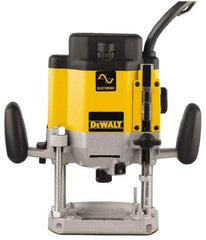 DeWALT - 8,000 to 22,000 RPM, 3 HP, 15 Amp, Plunge Base Electric Router - 1/4 and 1/2 Inch Collet - Exact Industrial Supply