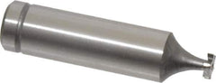 Made in USA - 1/4" Diam x 1/16" Face Width, Cobalt, 6 Teeth, Shank Connection Woodruff Keyseat Cutter - Uncoated, 2-1/16" OAL x 1/2" Shank, Staggered Teeth, ANSI 202, Old Standard 201 - Exact Industrial Supply