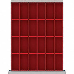 LISTA - 24-Compartment Drawer Divider Layout for 3.15" High Drawers - Exact Industrial Supply