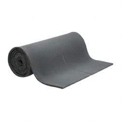 Singer Safety - 25' Long x 54" Wide, Polyester Foam Roll - Gray - Exact Industrial Supply