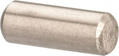 Value Collection - 3/32" Diam x 1/4" Pin Length 316 Stainless Steel Standard Dowel Pin - Bright Finish, 2 Beveled End - Exact Industrial Supply