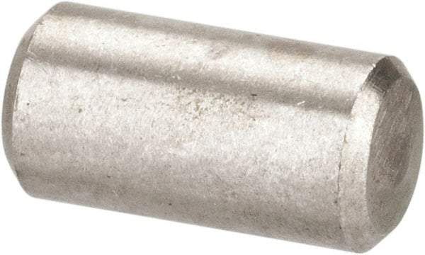 Value Collection - 3/16" Diam x 3/8" Pin Length 316 Stainless Steel Standard Dowel Pin - Bright Finish, 2 Beveled End - Exact Industrial Supply