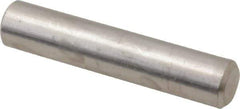 Value Collection - 1/4" Diam x 1-1/4" Pin Length 316 Stainless Steel Standard Dowel Pin - Bright Finish, 2 Beveled End - Exact Industrial Supply