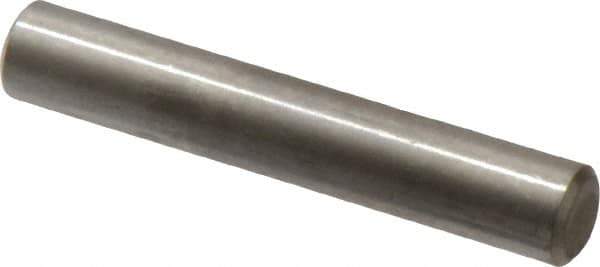 Value Collection - 1/4" Diam x 1-1/2" Pin Length 316 Stainless Steel Standard Dowel Pin - Bright Finish, 2 Beveled End - Exact Industrial Supply