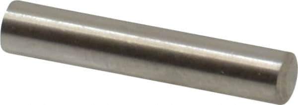 Value Collection - 3mm Diam x 16mm Pin Length 316 Stainless Steel Standard Dowel Pin - Bright Finish, 1 Rounded End - Exact Industrial Supply