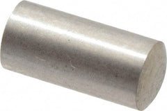 Value Collection - 4mm Diam x 8mm Pin Length 316 Stainless Steel Standard Dowel Pin - Bright Finish, 1 Rounded End - Exact Industrial Supply
