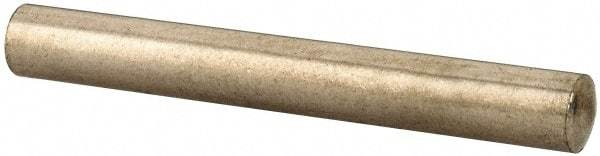 Value Collection - 4mm Diam x 32mm Pin Length 316 Stainless Steel Standard Dowel Pin - Bright Finish, 1 Rounded End - Exact Industrial Supply