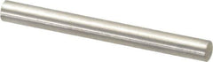 Value Collection - 4mm Diam x 40mm Pin Length 316 Stainless Steel Standard Dowel Pin - Bright Finish, 1 Rounded End - Exact Industrial Supply