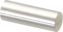 Value Collection - 5mm Diam x 14mm Pin Length 316 Stainless Steel Standard Dowel Pin - Bright Finish, 1 Rounded End - Exact Industrial Supply