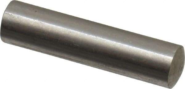 Value Collection - 6mm Diam x 24mm Pin Length 316 Stainless Steel Standard Dowel Pin - Bright Finish, 1 Rounded End - Exact Industrial Supply