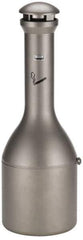 Rubbermaid - 4.1 Gal Stainless Steel Cigarette & Cigar Receptacle - 13" Wide x 39" High - Exact Industrial Supply