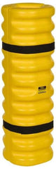 Eagle - 13" Wide x 13" Deep x 42" High, High Density Polyethylene Column Protector - Fits 4 to 6" Columns, Yellow - Exact Industrial Supply