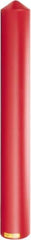 Eagle - 7-1/4" Wide x 7-1/4" Deep x 56" High, 6" Bollard Cover - Red, High Density Polyethylene, 6 Lb, Smooth Surface - Exact Industrial Supply