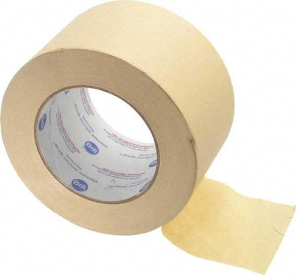 Intertape - 3" Wide x 60 Yd Long White Paper Masking Tape - Series PG5, 6.3 mil Thick, 25 In/Lb Tensile Strength - Exact Industrial Supply