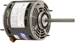 US Motors - 1/3 Max hp, 825 Max RPM, Permanent Split Cap Electric AC DC Motor - 208-230 V Input, Single Phase, 48Y Frame, 1/2" Shaft Diam, Stud Mount, TEAO Enclosure - Exact Industrial Supply