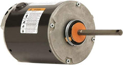 US Motors - 1/2 Max hp, 1,075 Max RPM, Permanent Split Cap Electric AC DC Motor - 208-230 V Input, Single Phase, 48Y Frame, 1/2" Shaft Diam, Belly Band Mount, TEAO Enclosure - Exact Industrial Supply