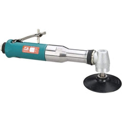 Dynabrade - 4" Max Disc, 12,000 RPM, Pneumatic Handheld Disc Sander - 40 CFM, 1/4" Inlet, 0.7 hp, 90 psi - Exact Industrial Supply