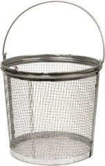 Bio-Circle - Parts Washer Basket - 209.55mm High x 228.6mm Wide x 228.6mm Long, Use with Bio-Circle Parts Washing Systems - Exact Industrial Supply