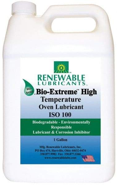 Renewable Lubricants - 1 Gal Bottle Synthetic/Graphite Penetrant/Lubricant - White, -28°F to 2,000°F, Food Grade - Exact Industrial Supply