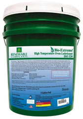 Renewable Lubricants - 5 Gal Pail Synthetic/Graphite Lubricant - White, -28°F to 2,000°F, Food Grade - Exact Industrial Supply
