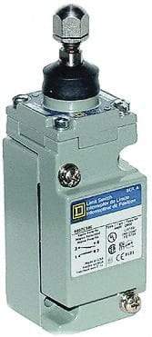 Square D - DPDT, 2NC/2NO, 600 Volt Screw Terminal, Plunger Actuator, General Purpose Limit Switch - 1, 2, 4, 6, 12, 13, 6P NEMA Rating, IP67 IPR Rating - Exact Industrial Supply