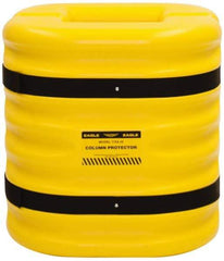 Eagle - 24" Wide x 24" Deep x 24" High, High Density Polyethylene Column Protector - Fits 8" Columns, Yellow - Exact Industrial Supply