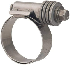 Value Collection - 13/16 to 1-1/2" Hose, 9/16" Wide x 0.6" Thick, Constant Torque Clamp - 13/16 to 1-1/2" Diam, Grade 301 & 410 Stainless Steel Screw - Exact Industrial Supply