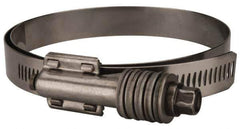 Value Collection - 3-3/4 to 4-5/8" Hose, 5/8" Wide x 0.7" Thick, Constant Torque Clamp - 3-3/4 to 4-5/8" Diam, Grade 301 & 410 Stainless Steel Screw - Exact Industrial Supply