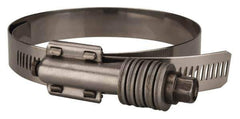 Value Collection - 3-1/4 to 4-1/8" Hose, 5/8" Wide x 0.7" Thick, Constant Torque Clamp - 3-1/4 to 4-1/8" Diam, Grade 301 & 410 Stainless Steel Screw - Exact Industrial Supply