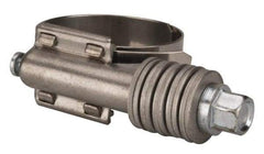 Value Collection - 1 to 1-3/4" Hose, 5/8" Wide x 0.7" Thick, Constant Torque Clamp - 1 to 1-3/4" Diam, Grade 301 Stainless Steel Screw - Exact Industrial Supply