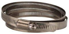 Value Collection - SAE Size 248, 2 to 16" Diam, Stainless Steel Worm Drive Clamp - 1/2" Wide, Material Grade 201 - Exact Industrial Supply