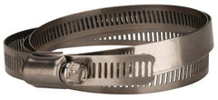 Value Collection - SAE Size 164, 2 to 10-3/4" Diam, Stainless Steel Worm Drive Clamp - 1/2" Wide, Material Grade 201 - Exact Industrial Supply