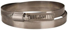 Value Collection - SAE Size 212, 11-3/4 to 13-3/4" Diam, Stainless Steel Worm Drive Clamp - 1/2" Wide, Material Grade 201 - Exact Industrial Supply